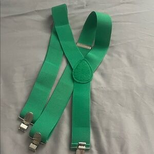 Green Adjustable Suspenders